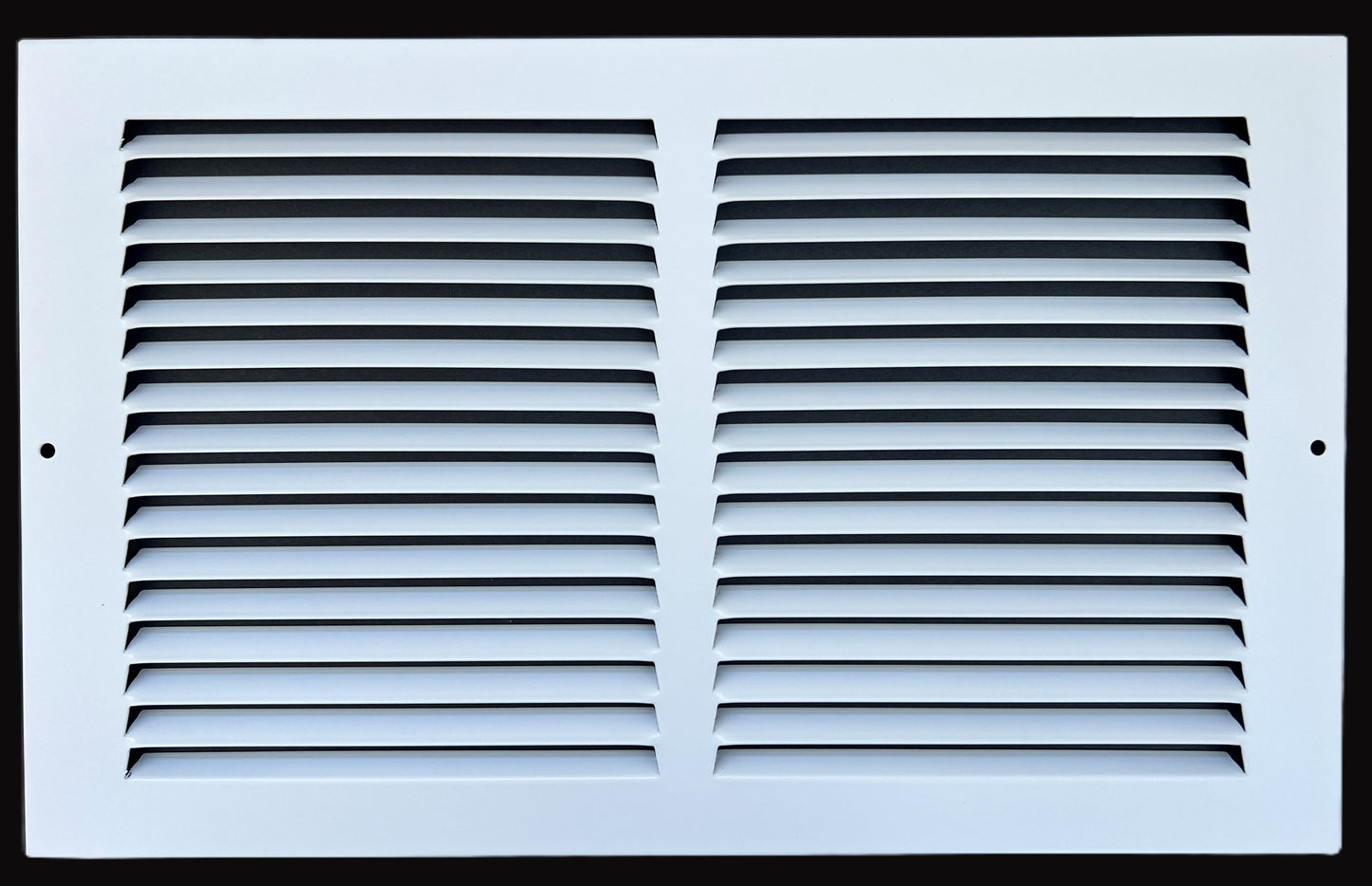 14"x8" Stamped Face Steel Return Grille Vent Cover White Poweder Coating Without Frame Outside Dimension 15.75"x9.75"