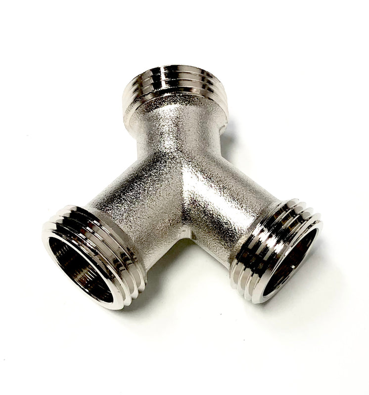 Shark Industrial Steam Dryer Installation Kit - 6FT Stainless Steel Braided Hose with 3/4" FHT 90 Degree Elbow and 1FT Inlet Hose 3/4" FHT with Y-adapter