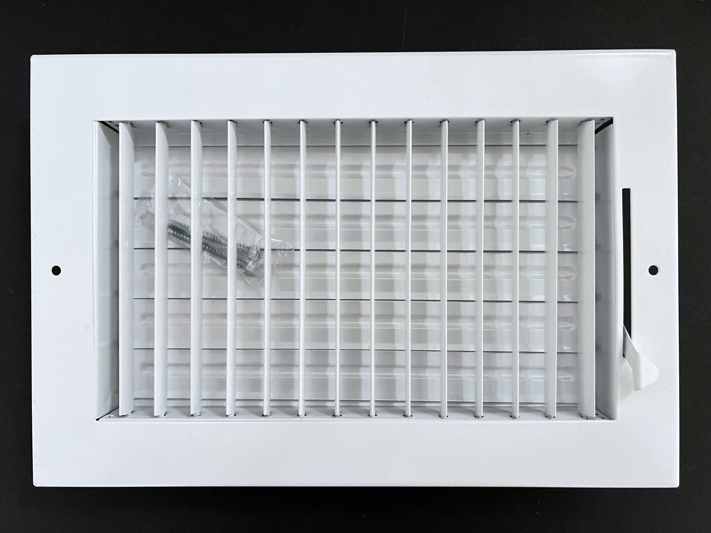 10" x 6" (Inside) Adjustable Blade Sidewall Ceiling Register Vent Cover Diffuser Heavy Duty Stamped Steel (Outside Dimension 11.9" x 8")