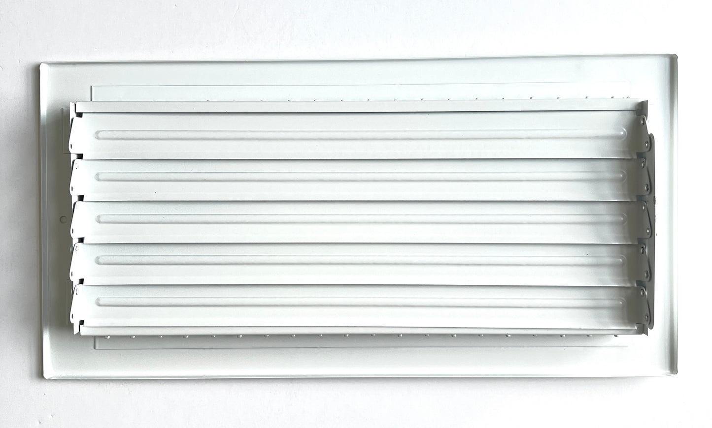 10"x 6" (duct opening size) 2-way Stamped Face Steel Ceiling/sidewall Air Supply Register - Vent Cover - Actual Outside Dimension 11.75" X 7.75"