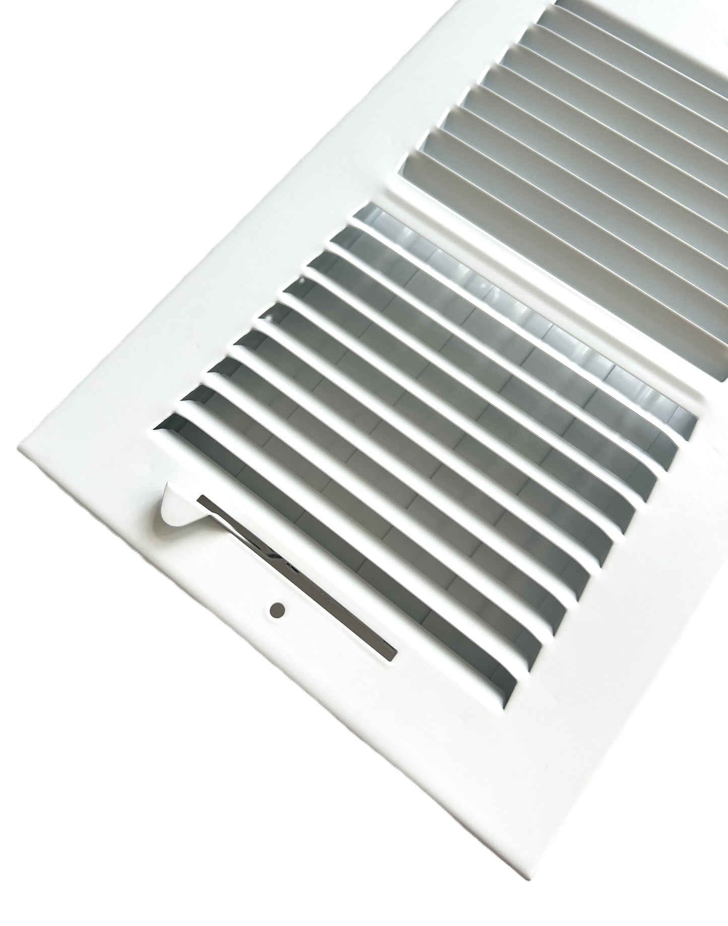 10"x 6" (duct opening size) 2-way Stamped Face Steel Ceiling/sidewall Air Supply Register - Vent Cover - Actual Outside Dimension 11.75" X 7.75"