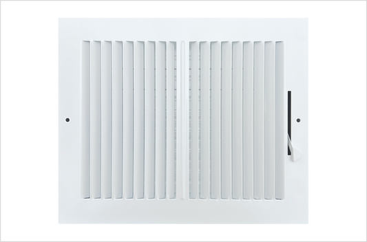 10"x 8"  2-Way Stamped Face Steel Ceiling/sidewall Air Supply Register