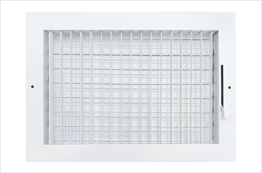 12" x 10" Adjustable Blade Sidewall Ceiling Register Vent Cover Diffuser Heavy Duty Stamped Steel (Listed Size is for Duct Opening or Inside Measurement)