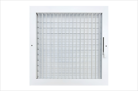 12" x 12" Adjustable Blade Sidewall Ceiling Register Vent Cover Diffuser Heavy Duty Stamped Steel (Listed Size is for Duct Opening or Inside Measurement)