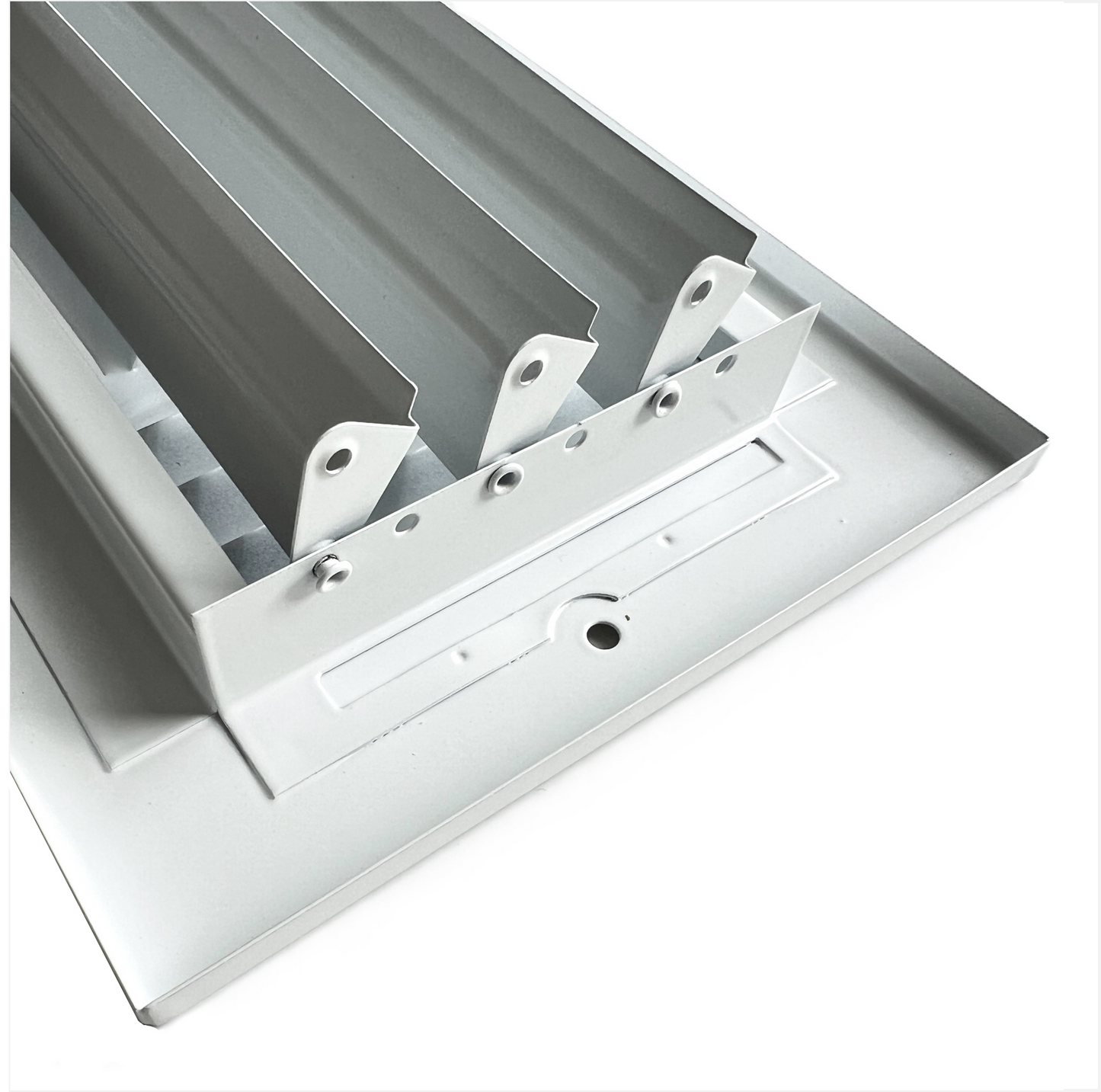 10"x 4" (Duct Opening Size) 3-Way Stamped Face Steel Ceiling/sidewall Air Supply Register - Vent Cover - Actual Outside Dimension 11.75" X 5.75"