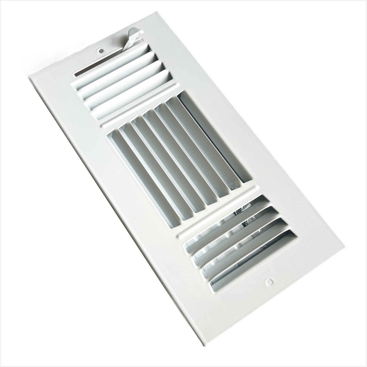 10"x 4" (Duct Opening Size) 3-Way Stamped Face Steel Ceiling/sidewall Air Supply Register - Vent Cover - Actual Outside Dimension 11.75" X 5.75"