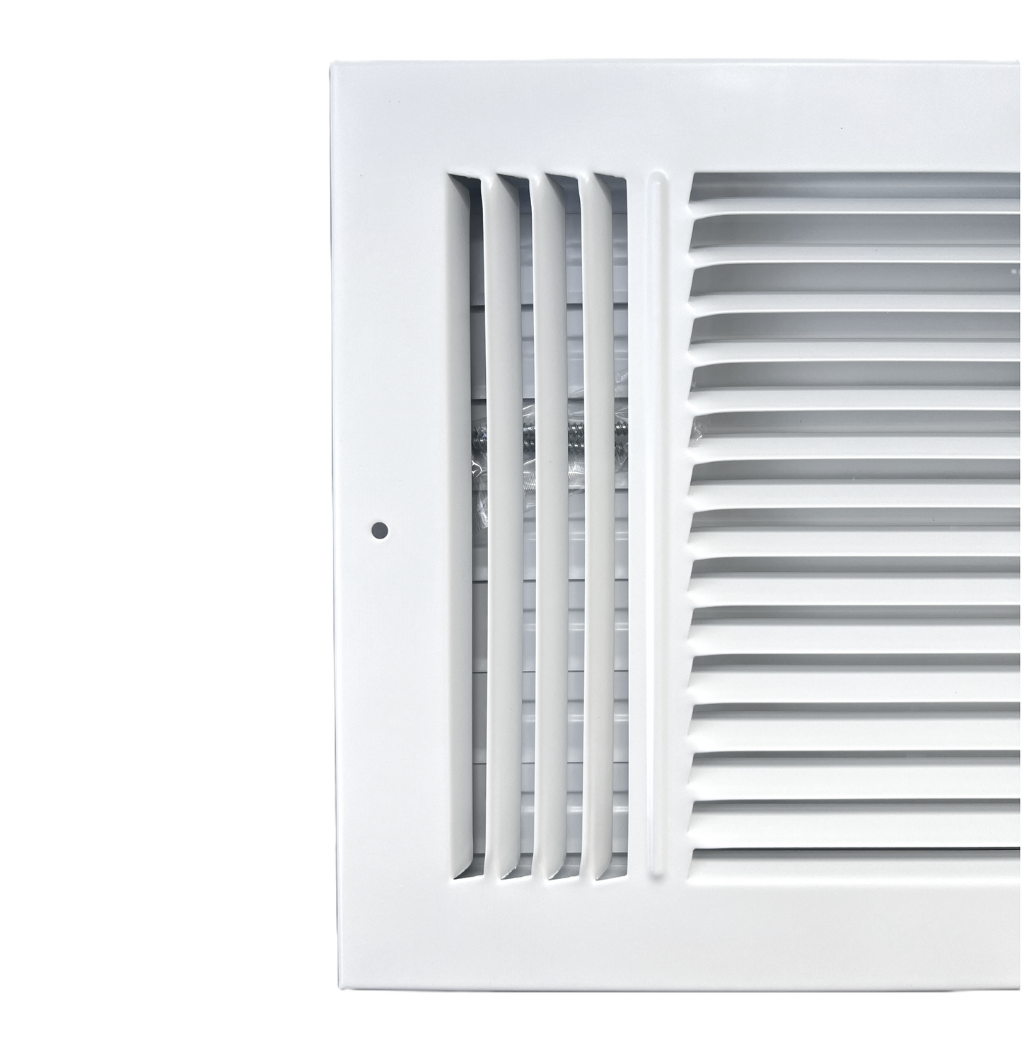 12"x 8" (Duct Opening Size) 3-Way Stamped Face Steel Ceiling/sidewall Air Supply Register - Vent Cover - Actual Outside Dimension 13.75" X 9.75"