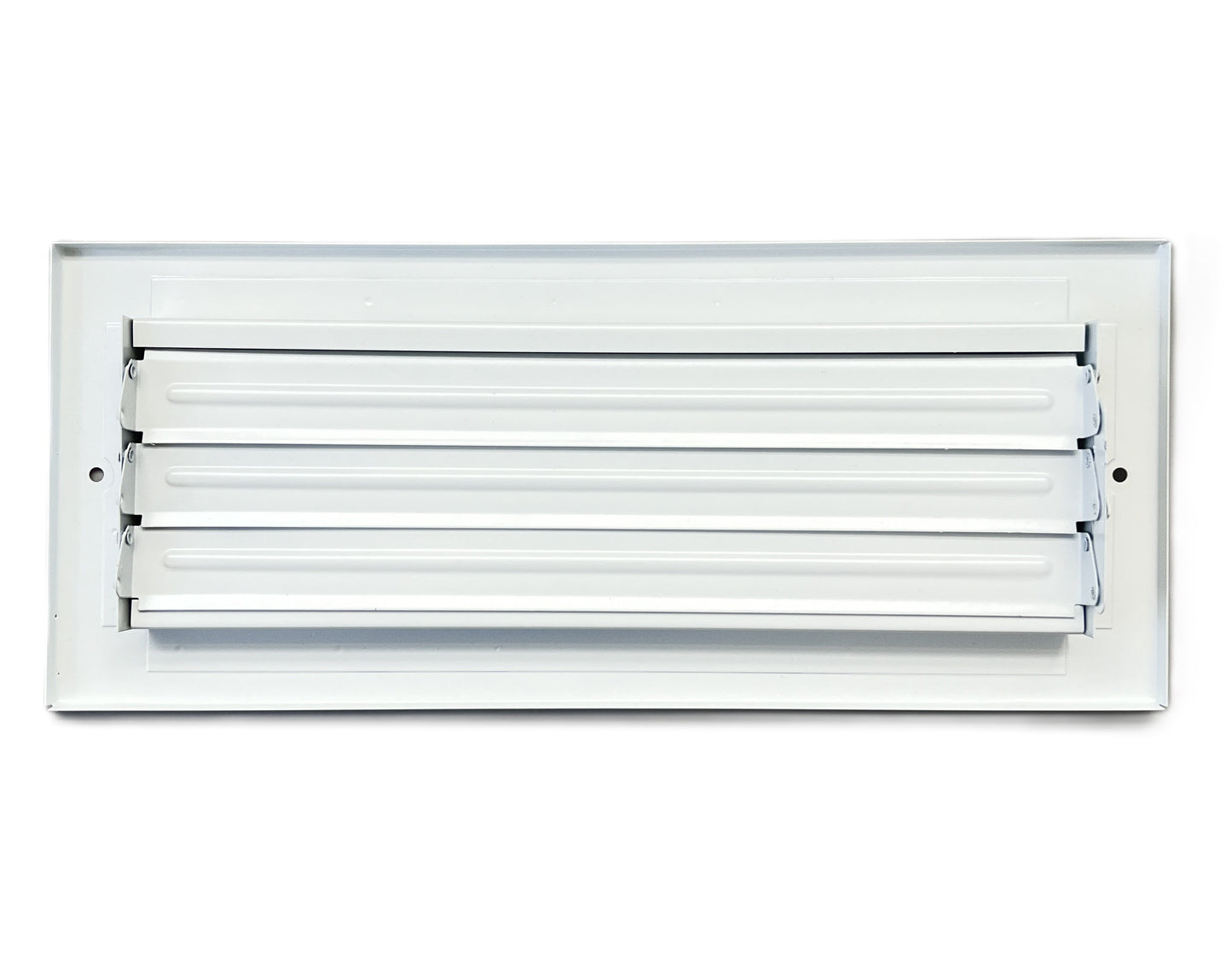 12"x 4" (Duct Opening Size) 3-Way Stamped Face Steel Ceiling/sidewall Air Supply Register - Vent Cover - Actual Outside Dimension 13.75" X 5.75"