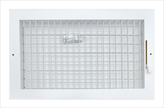 14" x 8" Adjustable Blade Sidewall Ceiling Register Vent Cover Diffuser Heavy Duty Stamped Steel (Listed Size is for Duct Opening or Inside Measurement)