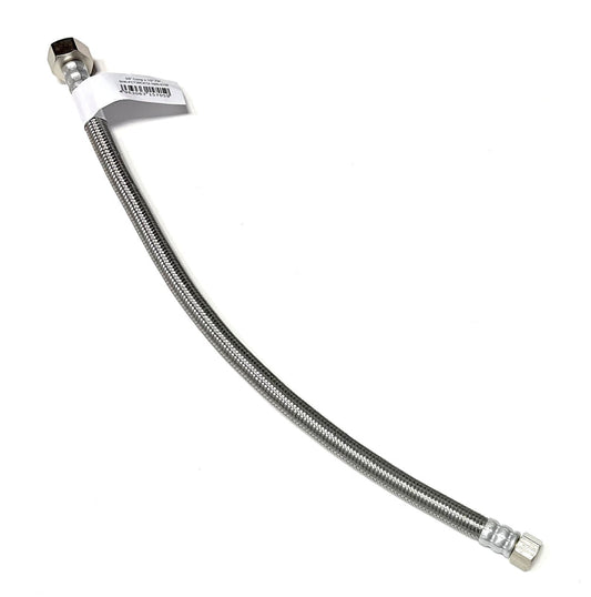 16 inch Faucet Water Supply Connector Line Braided Stainless Steel, Faucet Supply Line - 3/8 Female Compression Thread x 1/2 Female Iron Pipe Thread
