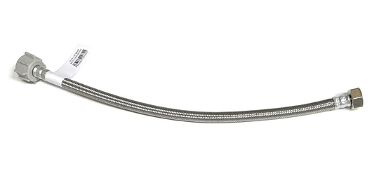 16 in Toilet Water Supply Connector Line Braided Stainless Steel Toilet Supply Line - 1/2" Female Iron Pipe Thread x 7/8 Female Ballcock Thread