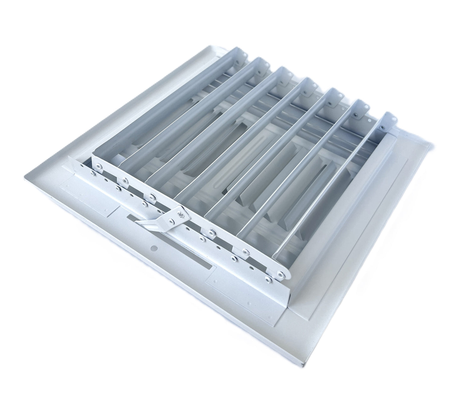 6"x 6" (Duct Opening Size) 4-Way Stamped Face Steel Ceiling/sidewall Air Supply Register - Vent Cover - Actual Outside Dimension 7.75" X 7.75"