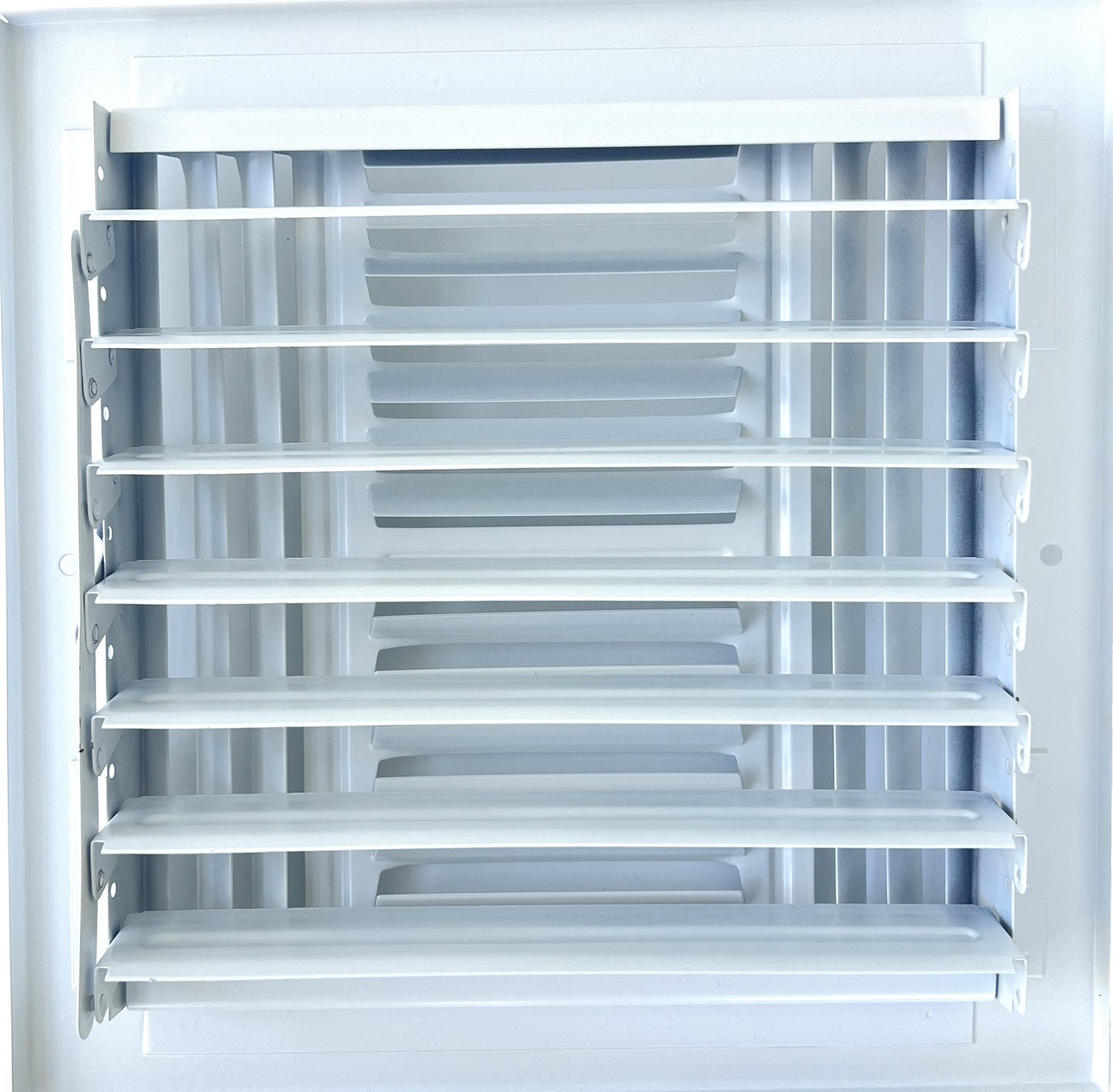 6"x 6" (Duct Opening Size) 4-Way Stamped Face Steel Ceiling/sidewall Air Supply Register - Vent Cover - Actual Outside Dimension 7.75" X 7.75"