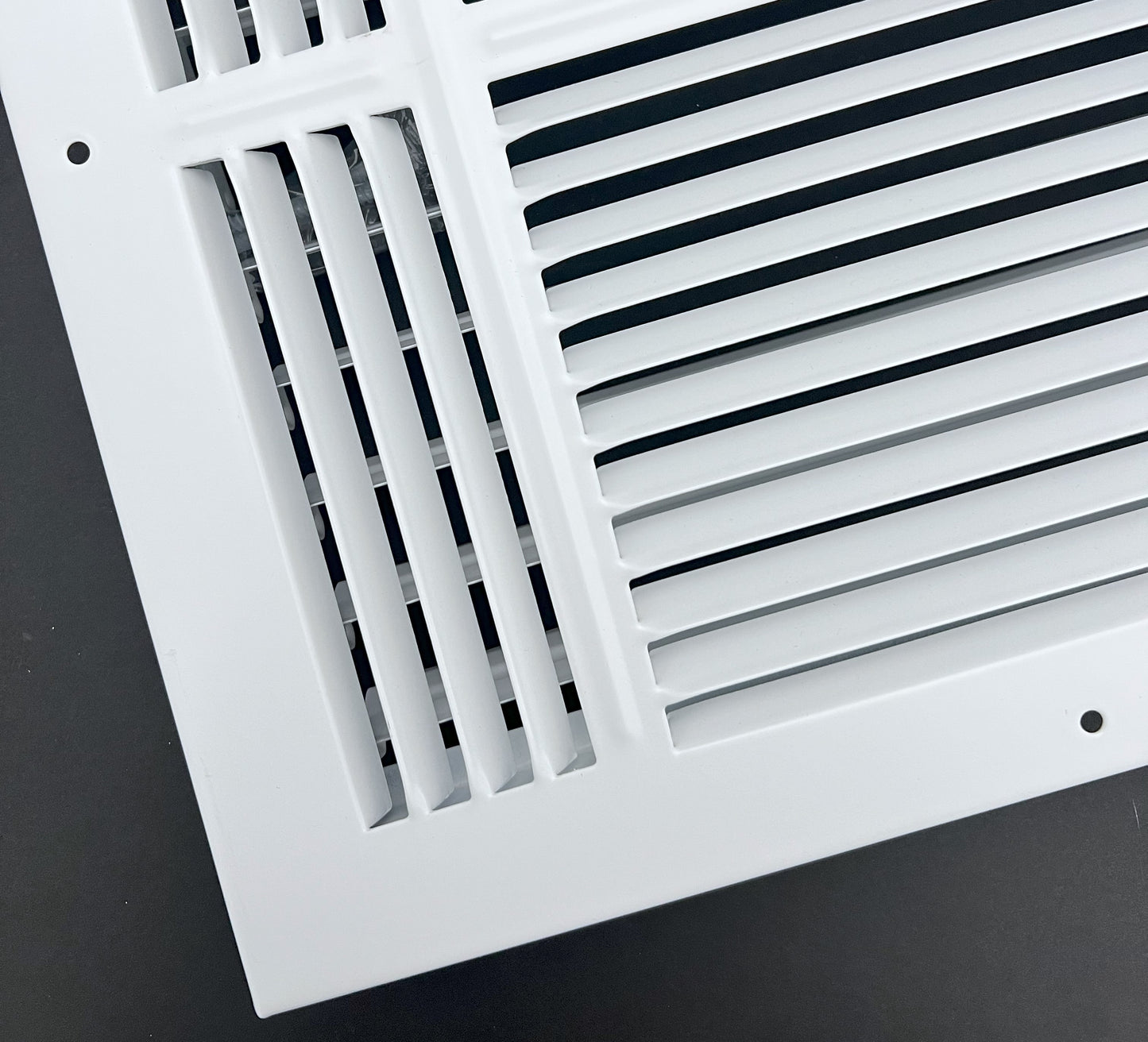 12"x 12" (Duct Opening Size) 4-Way Stamped Face Steel Ceiling/sidewall Air Supply Register - Vent Cover - Actual Outside Dimension 13.75" X 13.75"