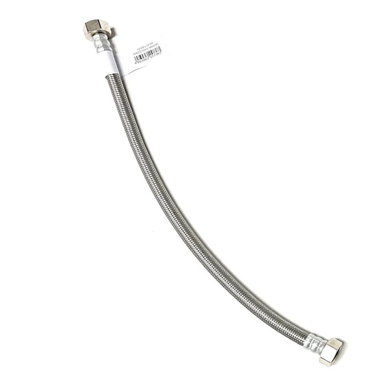 16 Inch Faucet Water Supply Connector Line Braided Stainless Steel, Faucet Supply Line - 1/2" Female Iron Pipe (FIP) Thread for both ends
