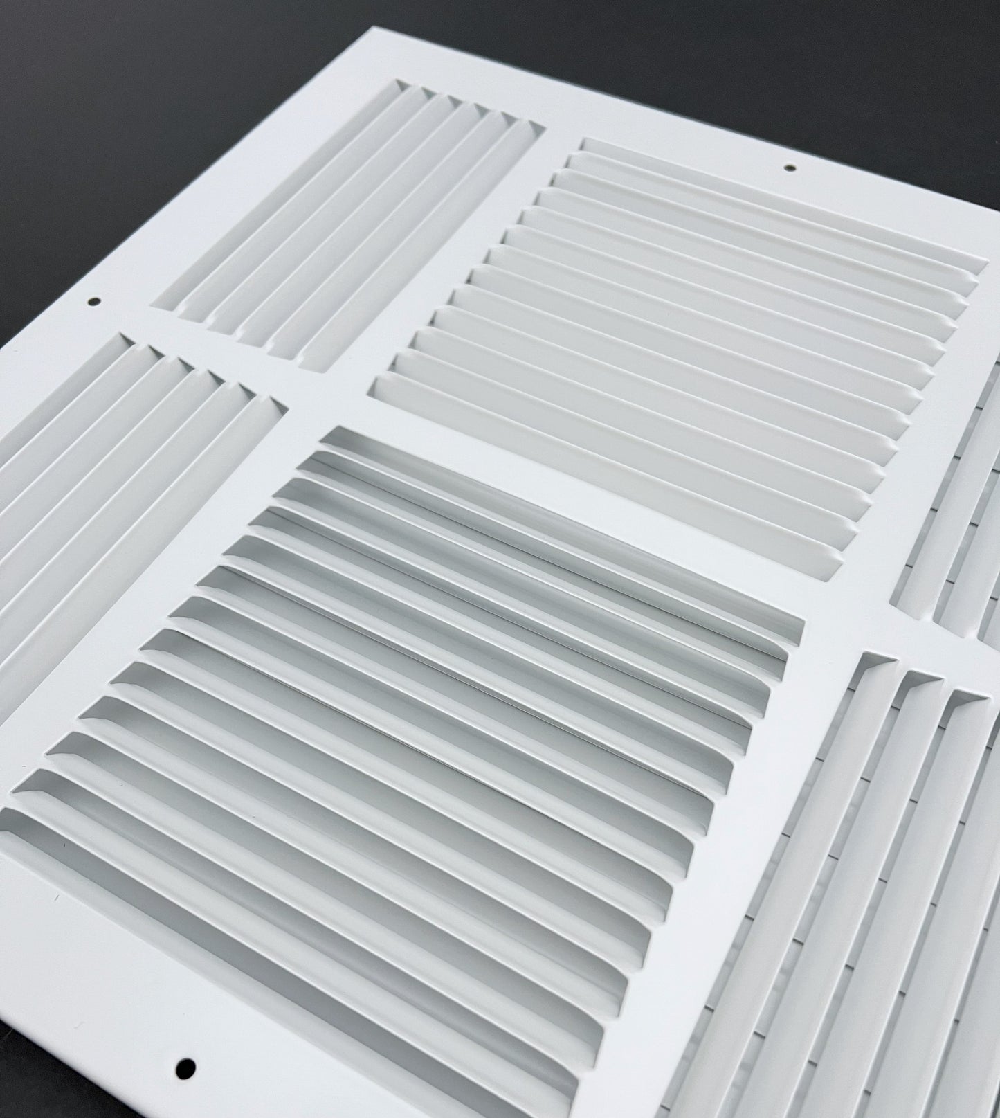 14"x 14" (Duct Opening Size) 4-Way Stamped Face Steel Ceiling/sidewall Air Supply Register - Vent Cover - Actual Outside Dimension 15.75" X 15.75"