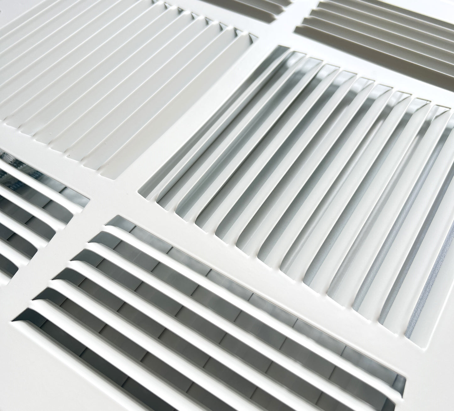 14"x 14" (Duct Opening Size) 4-Way Stamped Face Steel Ceiling/sidewall Air Supply Register - Vent Cover - Actual Outside Dimension 15.75" X 15.75"