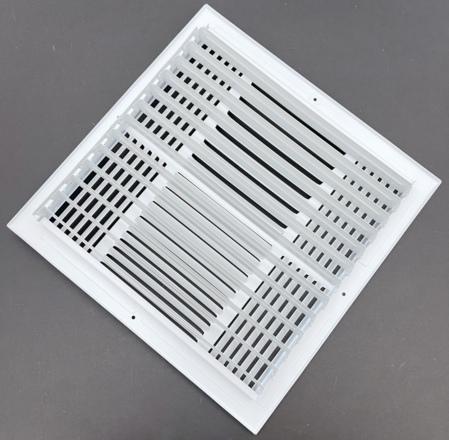 14"x 14" (Duct Opening Size) 4-Way Stamped Face Steel Ceiling/sidewall Air Supply Register - Vent Cover - Actual Outside Dimension 15.75" X 15.75"