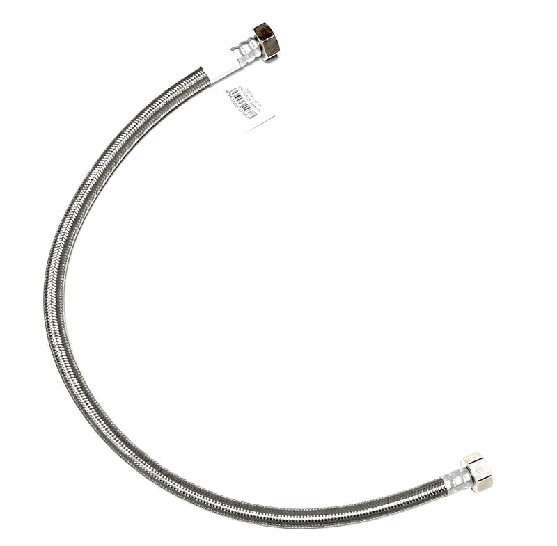 24 Inch Faucet Water Supply Connector Line Braided Stainless Steel, Faucet Supply Line - 1/2" Female Iron Pipe (FIP) Thread for both ends