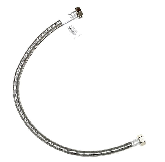 24 Inch Faucet Water Supply Connector Line Braided Stainless Steel, Faucet Supply Line - 1/2" Female Iron Pipe (FIP) Thread for both ends