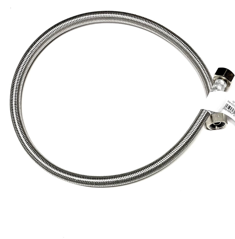 30 Inch Faucet Water Supply Connector Line Braided Stainless Steel, Faucet Supply Line - 1/2" Female Iron Pipe (FIP) Thread for both ends