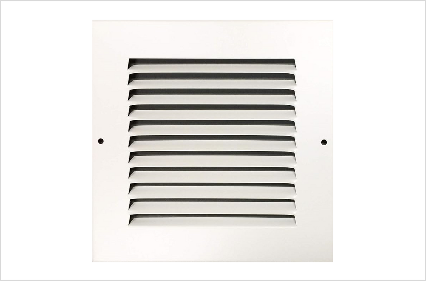 6"x6" Stamped Face Steel Return Grille Vent Cover White Poweder Coating Without Frame Outside Dimension 7.75"x7.75"