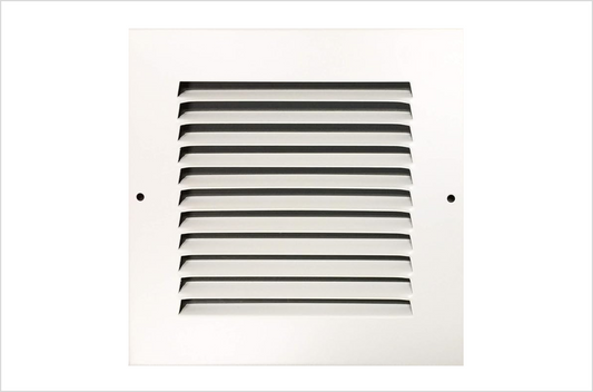 6"x6" Stamped Face Steel Return Grille Vent Cover White Poweder Coating Without Frame Outside Dimension 7.75"x7.75"