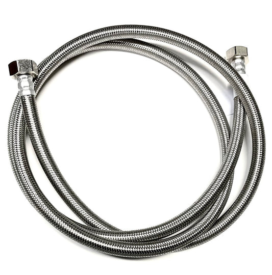 72 Inch Faucet Water Supply Connector Line Braided Stainless Steel, Faucet Supply Line - 1/2" Female Iron Pipe (FIP) Thread for both ends