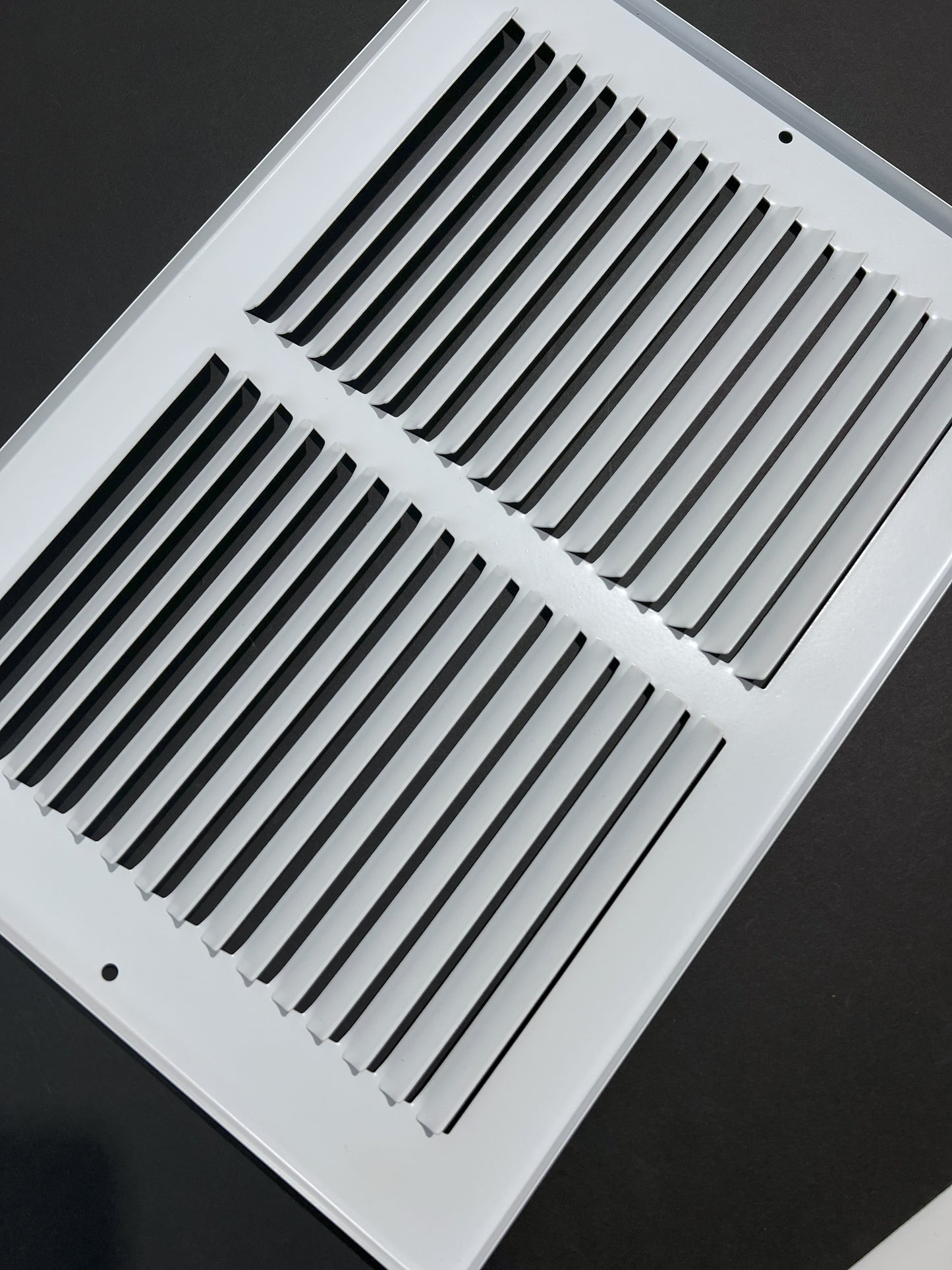 Fits 12x8 Duct Opening Stamped Steel Return Air Grille Vent Cover Grille for Sidewall and Ceiling in White Surface Dimensions: 13.75"W X 9.75"H (12" W x 8" H Duct Opening)