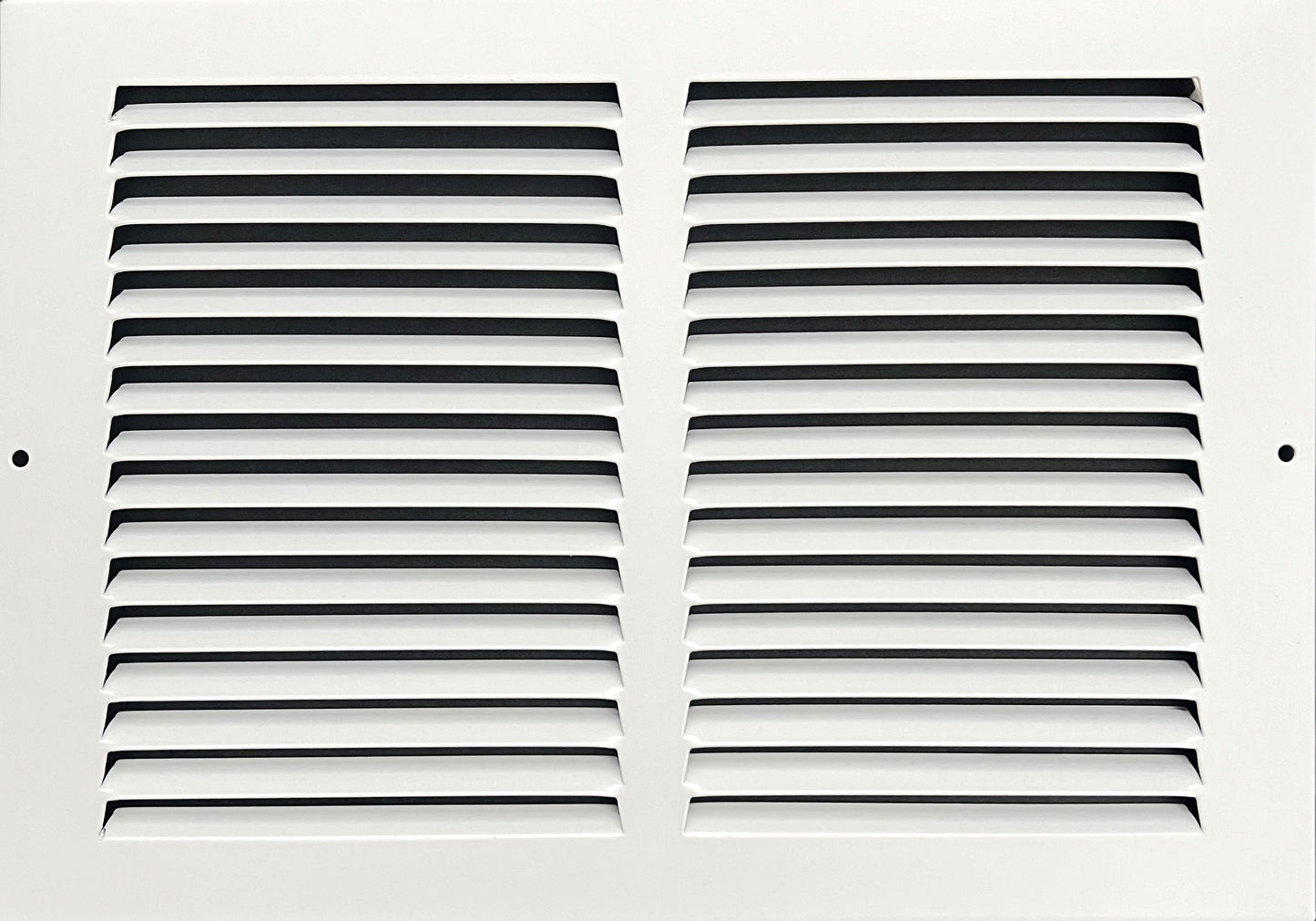 12"x8" Stamped Face Steel Return Grille Vent Cover White Poweder Coating Without Frame Outside Dimension 13.75"x9.75"