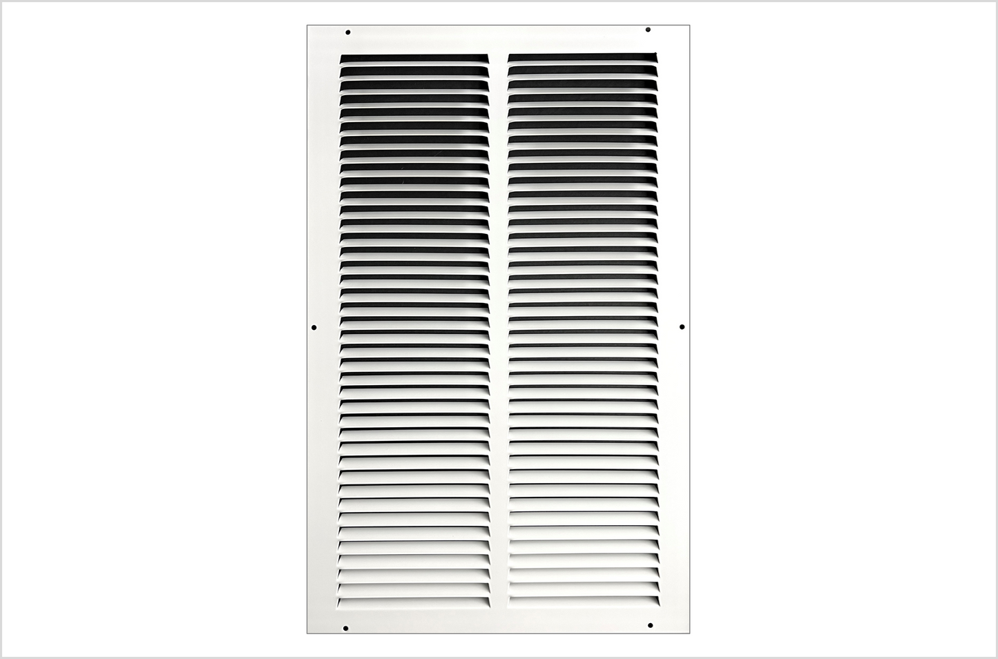 12"x20" Stamped Face Steel Return Grille Vent Cover White Poweder Coating Without Frame Outside Dimension 13.75"x21.75"