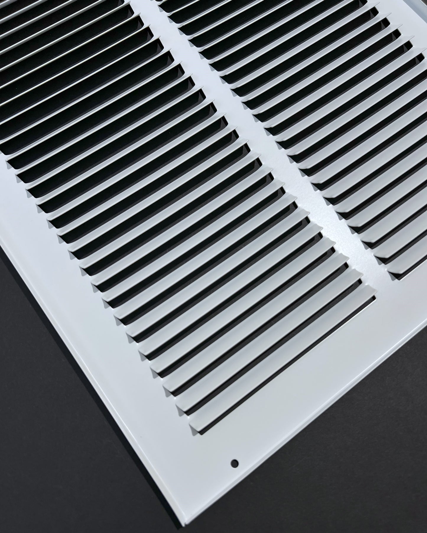 12"x24" Stamped Face Steel Return Grille Vent Cover White Powder Coating Without Frame Outside Dimension 13.75"x25.75"