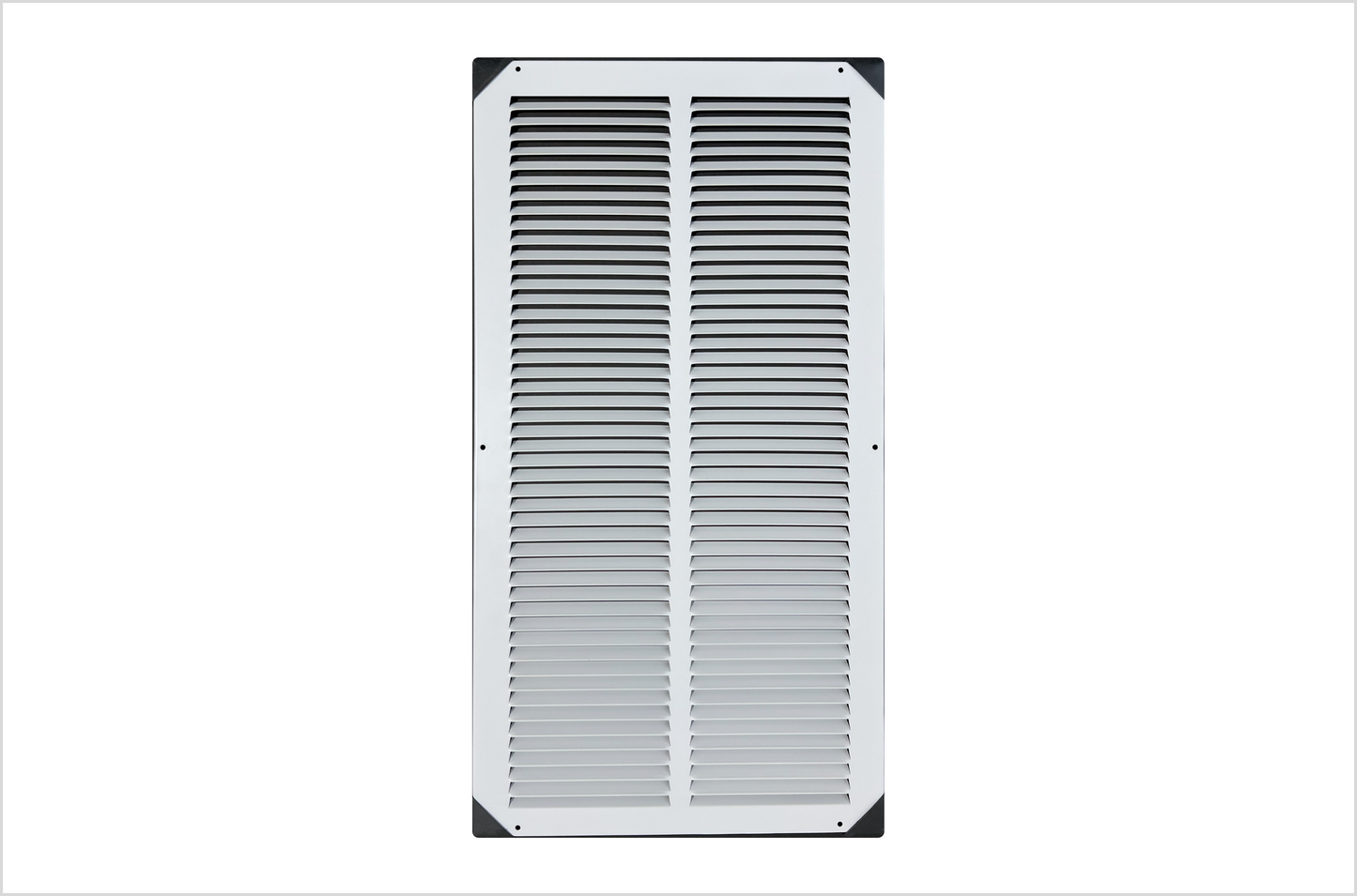 12"x24" Stamped Face Steel Return Grille Vent Cover White Powder Coating Without Frame Outside Dimension 13.75"x25.75"