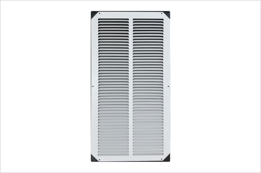 12"x24" Stamped Face Steel Return Grille Vent Cover White Powder Coating Without Frame Outside Dimension 13.75"x25.75"