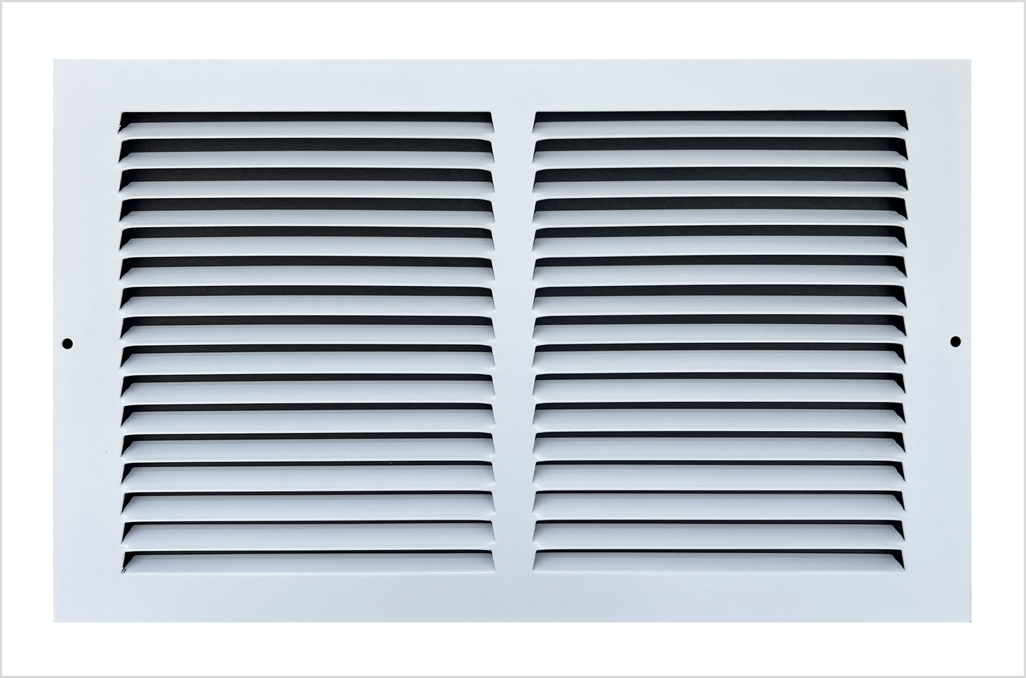 14"x8" Stamped Face Steel Return Grille Vent Cover White Poweder Coating Without Frame Outside Dimension 15.75"x9.75"