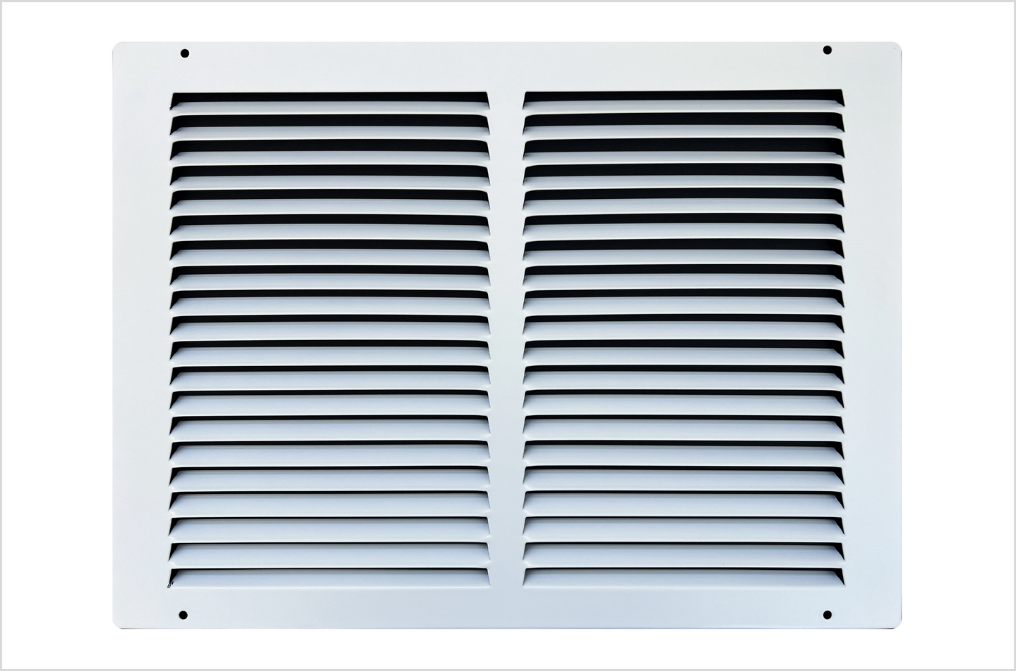 14"x10" Stamped Face Steel Return Grille Vent Cover White Poweder Coating Without Frame Outside Dimension 15.75"x11.75"