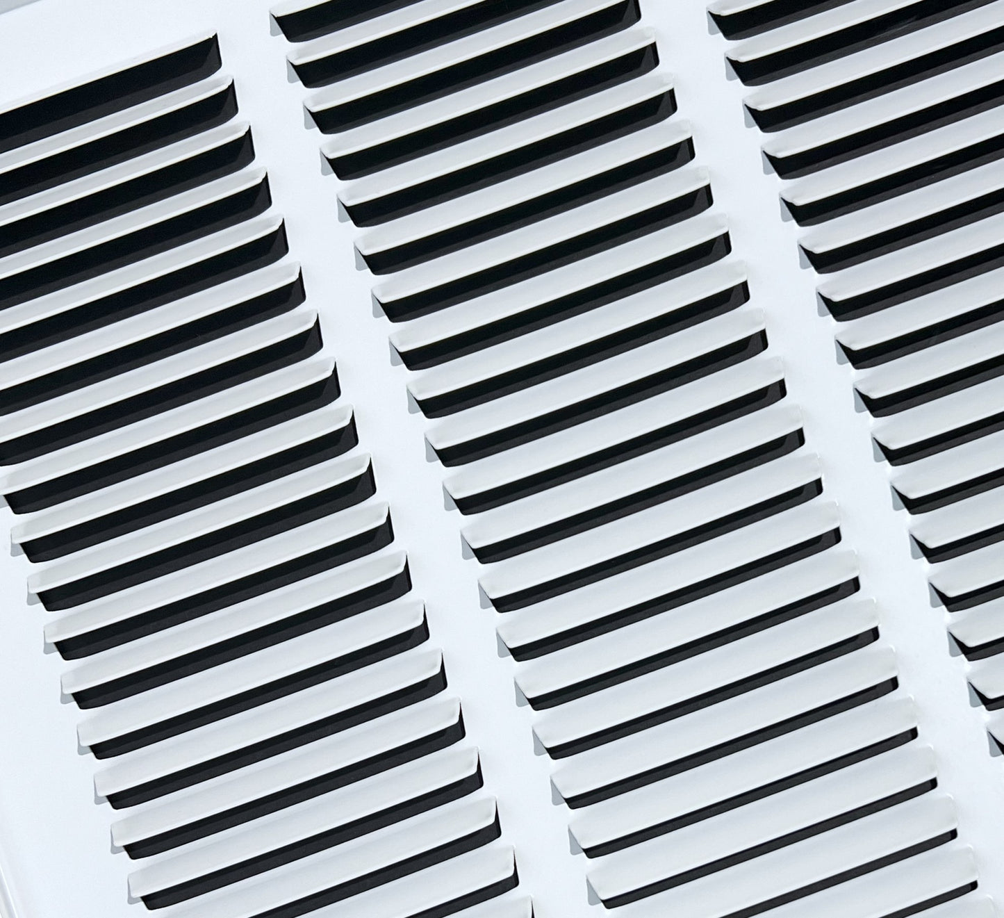 Fits 16x8 Duct Opening Stamped Steel Return Air Grille Vent Cover Grille for Sidewall and Ceiling in White Surface Dimensions: 17.75"W X 9.75"H (16" W x 8" H Duct Opening)