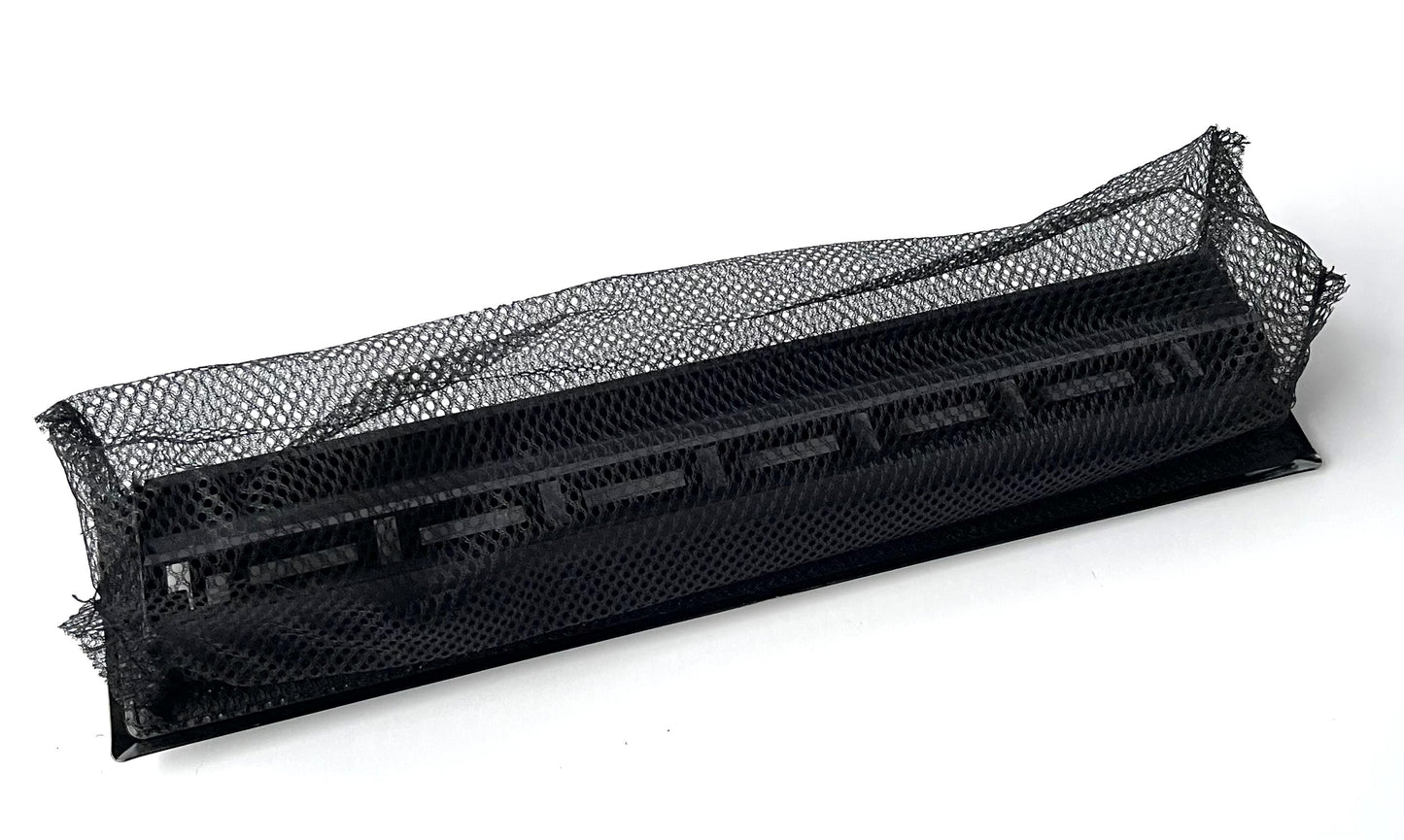 2 inch Wide x14inch Long (Duct Opening Size) Decorative Floor Register Vent with Mesh Cover Trap (Overall Size 3.5 inch Wide x 15.5" Long) Matte Bronze