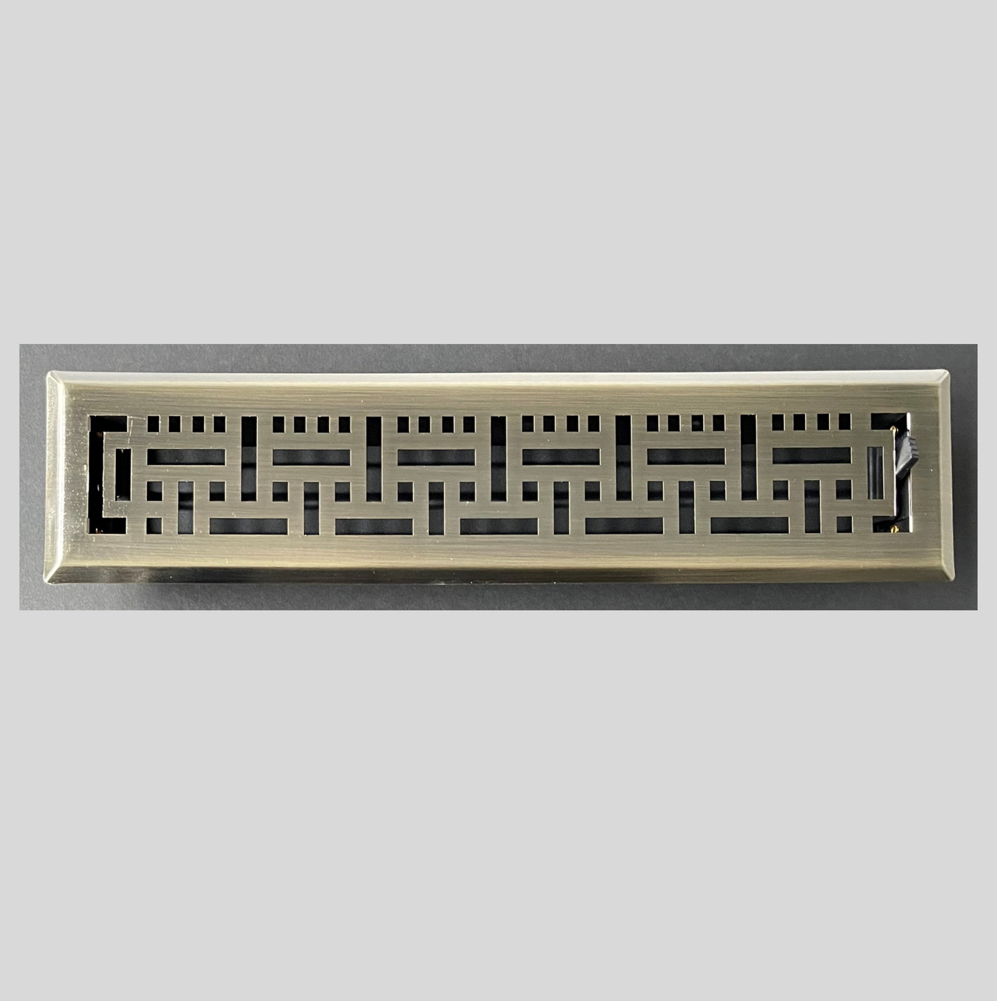 2 inch Wide x14inch Long (Duct Opening Size) Decorative Floor Register Vent with Mesh Cover Trap (Overall Size 3.5 inch Wide x 15.5" Long) Matte Bronze