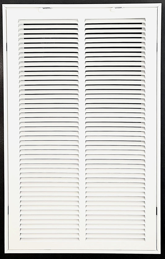 14"x24" Stamped Face Steel Filter Return Grille Vent Cover White Poweder Coating with Frame Outside Dimension 16.6"x26.6"