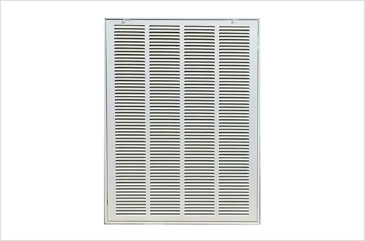 16"x20" Stamped Face Steel Filter Return Grille Vent Cover White Poweder Coating with Frame Outside Dimension 18.6"x22.6"