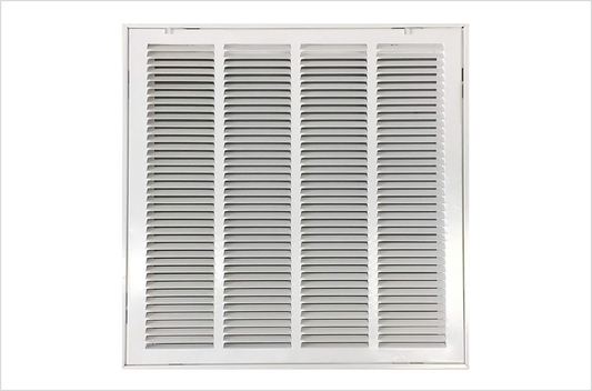 20"x20" Stamped Face Steel Filter Return Grille Vent Cover White Poweder Coating with Frame Outside Dimension 22.6"x22.6"