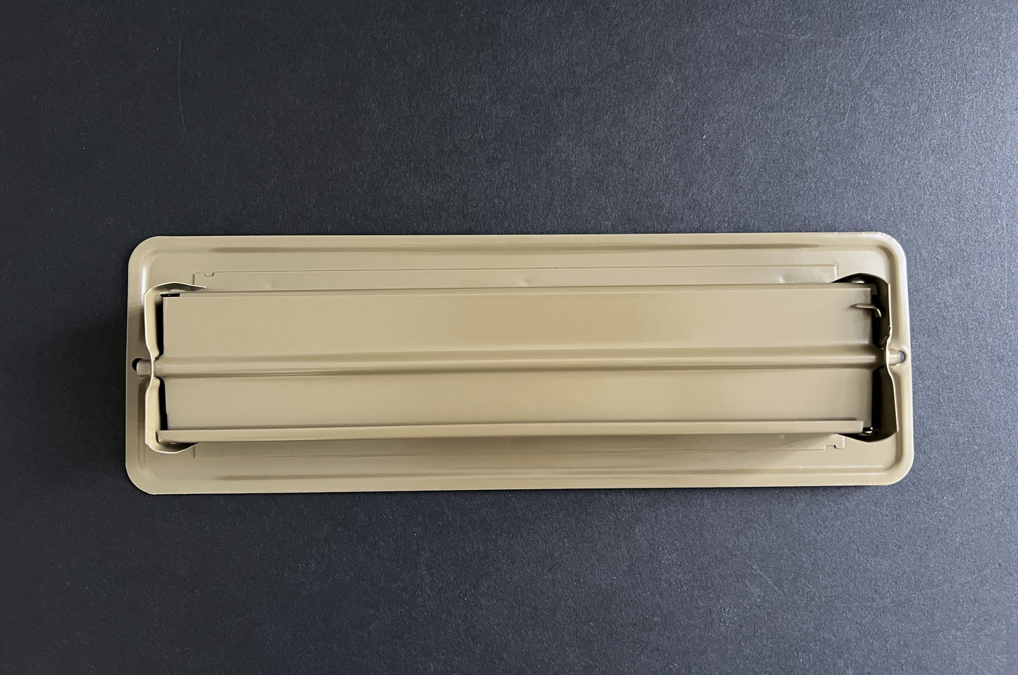 RV and Home Brown Stamped Steel Floor Diffuser/Register with Damper 10" X 2" (Duct Opening Size)