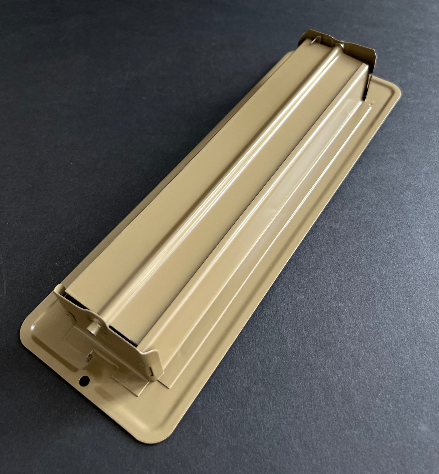 RV and Home Brown Stamped Steel Floor Diffuser/Register with Damper 10" X 2" (Duct Opening Size)