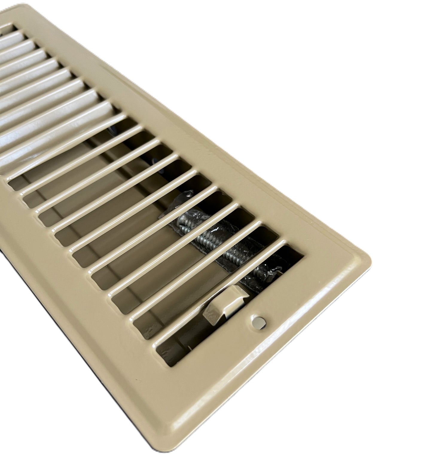 RV and Home Brown Stamped Steel Floor Diffuser/Register with Damper 14" X 2" (Duct Opening Size) Outside Dimension 15.5"x 3.75"