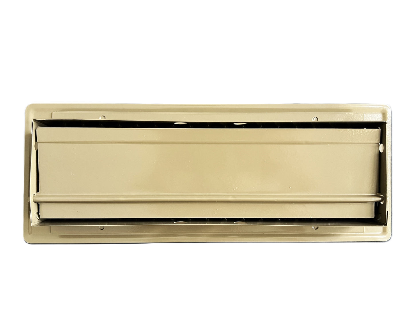 RV and Home Brown Stamped Steel Floor Diffuser/Register with Damper 10" X 3" (Duct Opening Size) Outside Dimension 11.5"x 4.5"