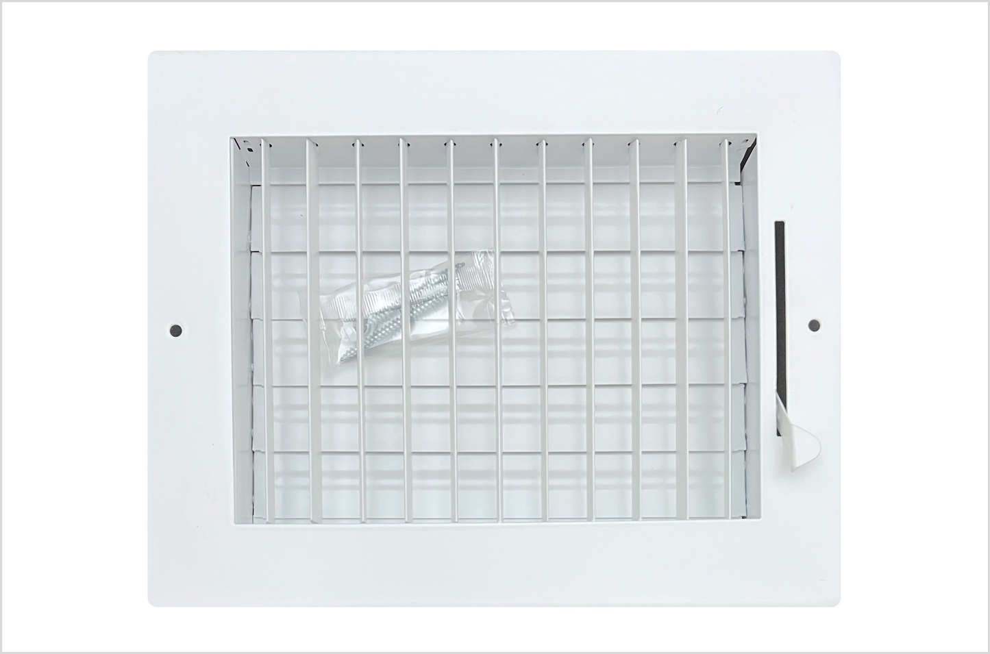 8" x 6" Adjustable Blade Sidewall Ceiling Register Vent Cover Diffuser Heavy Duty Stamped Steel (Outside Dimension 10" x 8")