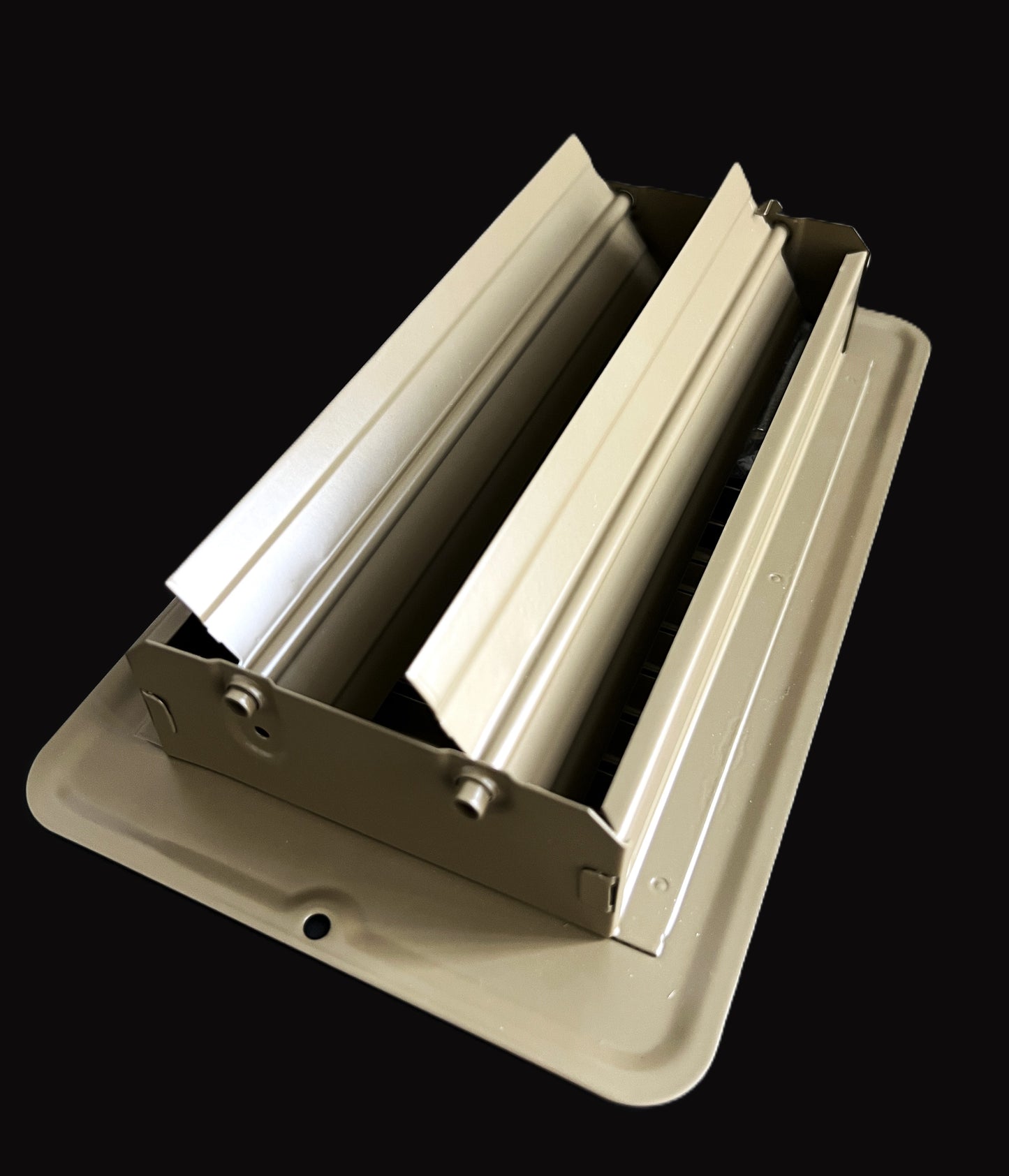 RV and Home Brown Stamped Steel Floor Diffuser/Register with Damper 8" X 4" (Duct Opening Size) Outside Dimension 9.6"x 5.6"