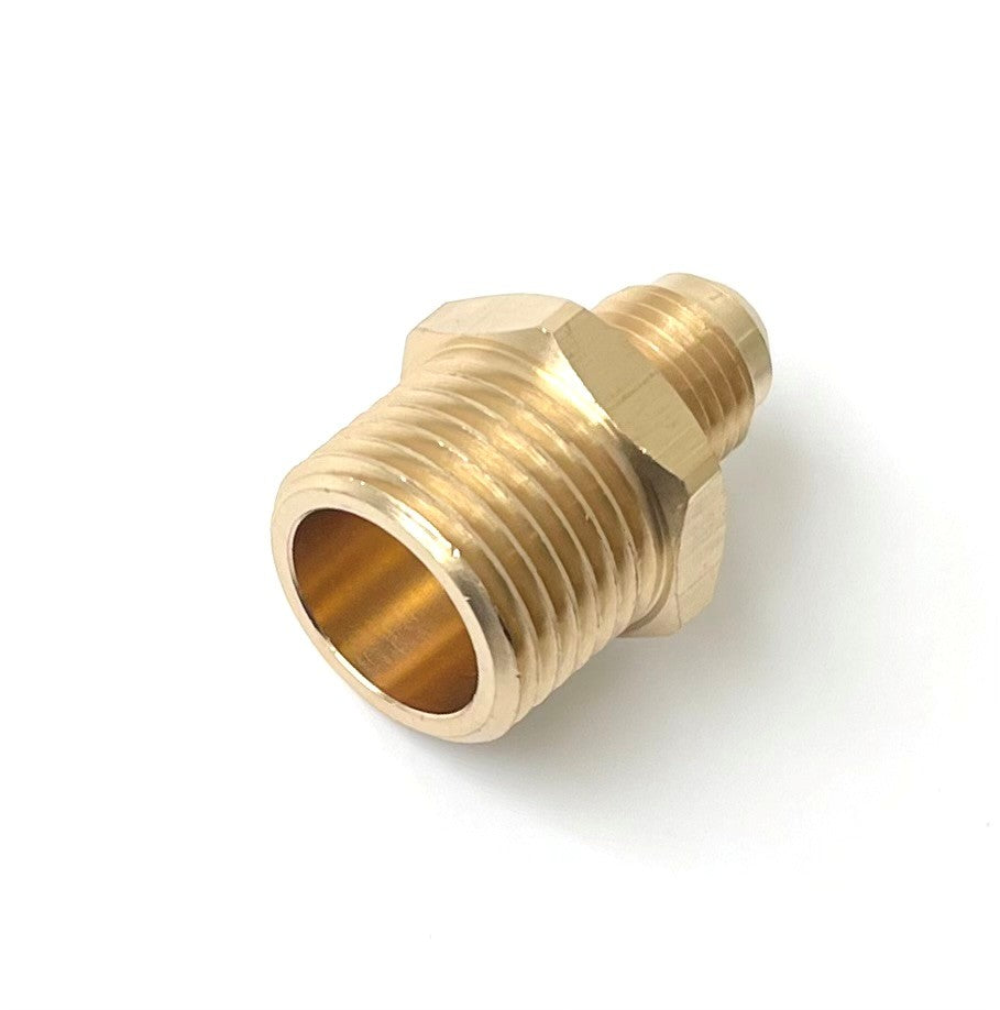 Male Flare x MIP Brass Adapter – 45° Flare Tube Fitting with for Gas, Fuel & Refrigeration (5 sizes)