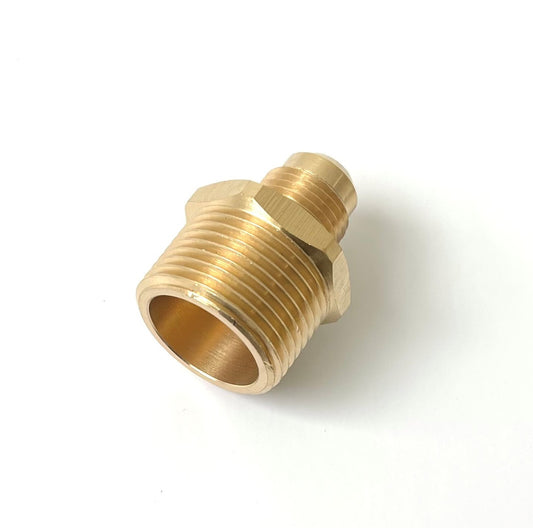 Male Flare x MIP Brass Adapter – 45° Flare Tube Fitting with for Gas, Fuel & Refrigeration (5 sizes)